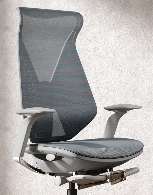 Part of office seating solution - Gray modern design office chair