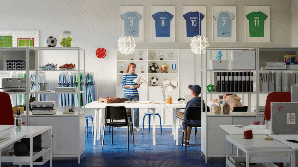 Hongye Furniture Group Co., Ltd | The 42-Inch Rule in Modern OfficesIKEA Scandinavian office Design