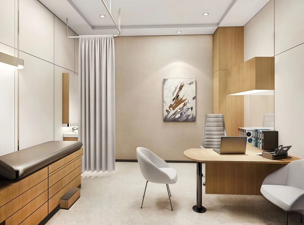 Hongye Furniture Group Co., Ltd | What Is The 1.5-Meter Rule in Healthcare？hospital consulting room design 4