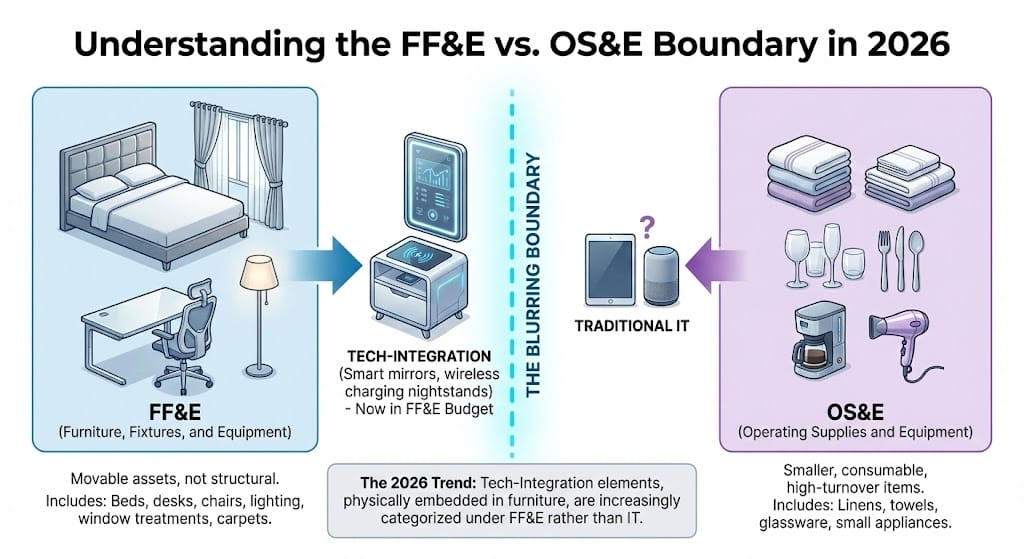 Hongye Furniture Group Co., Ltd | The Guide to Hotel FF&E Costs in 2026 Hongye Furniture Group Co., Ltd | The Guide to Hotel FF&E Costs in 2026Understanding the FF&E vs. OS&E Boundary