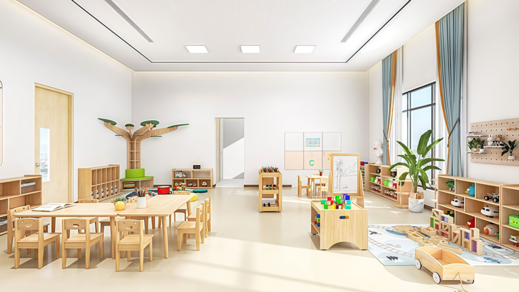 Hongye Furniture Group Co., Ltd | How Much Does Kindergarden Furniture Cost1-classroom-3-4-years-68㎡-3