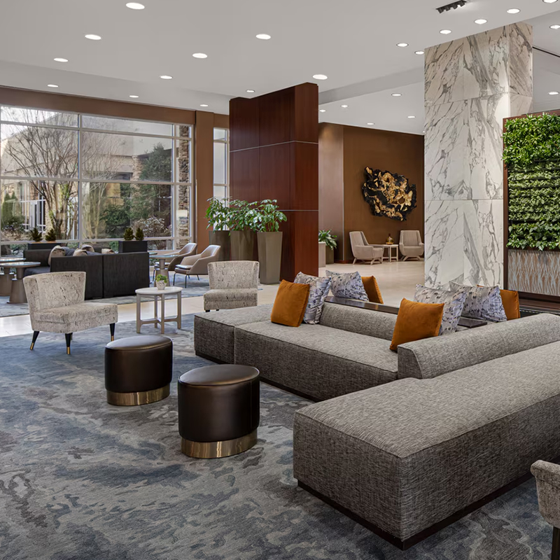 Hongye Furniture Group Co., Ltd | Hotel Lobby Furniture HBA Interior Design Hongye Furniture Group Co., Ltd | Hotel Lobby Furniture HBA Interior DesignReception Sofa