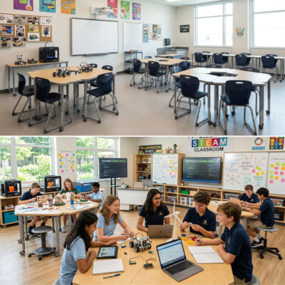 Hongye Furniture Group Co., Ltd | Modern STEAM Classroom Projects Collaborative Learning SpaceSTEM Classroom