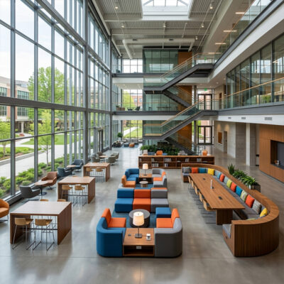 Hongye Furniture Group Co., Ltd | Collaborative Seating Enhances Campus Social Spaces DailyLearning Commons
