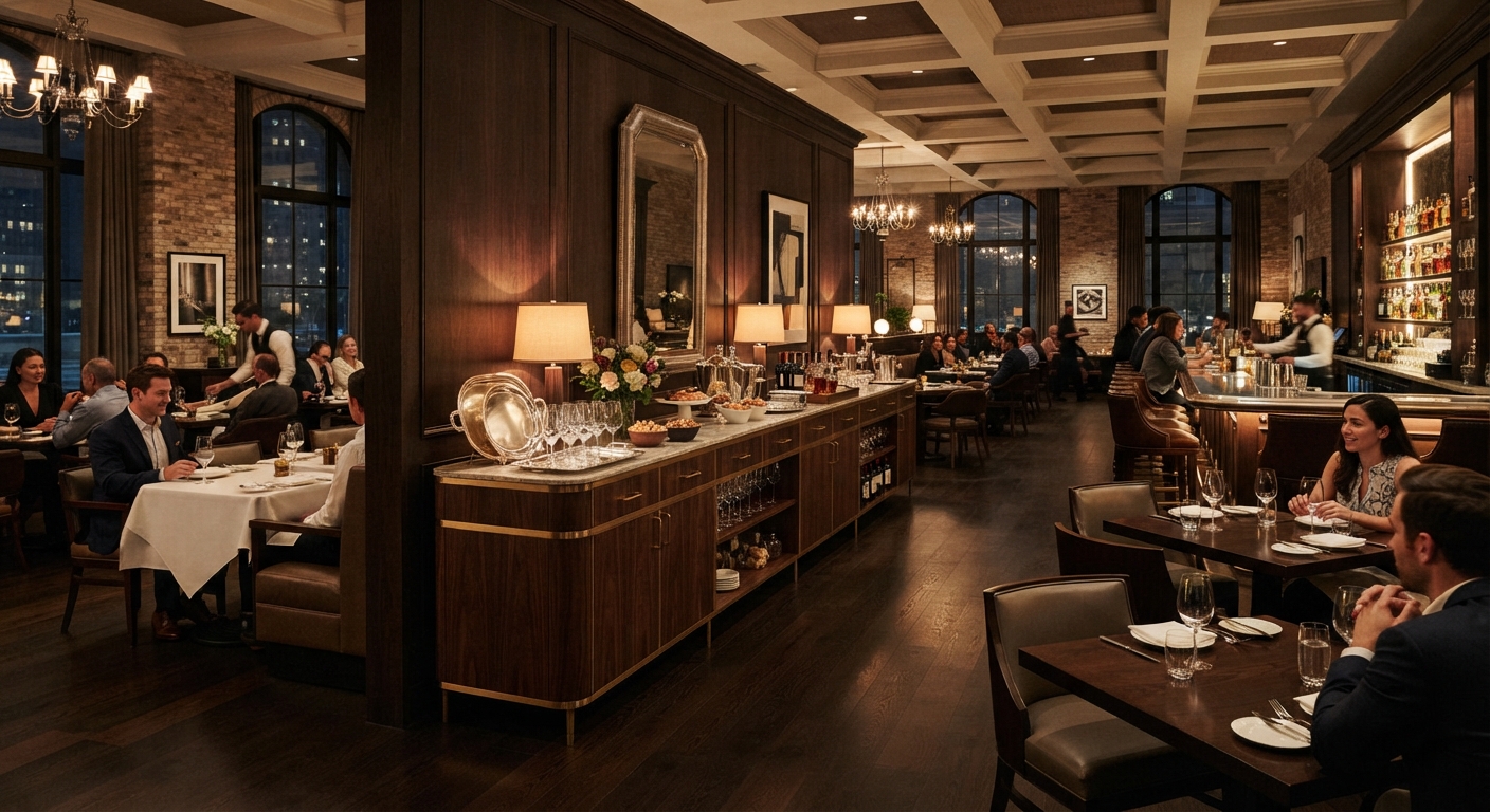 hotel-sideboard-walnut-buffet-console-silverware-glassware-storage-hospitality