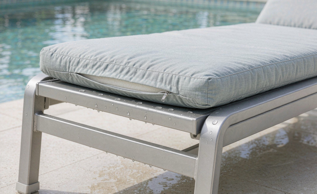 Hongye Furniture Group Co., Ltd | Hotel Outdoor and Poolside Furniture: Materials, Testing and Procurement ChecklistPoolside cushion and glide detail